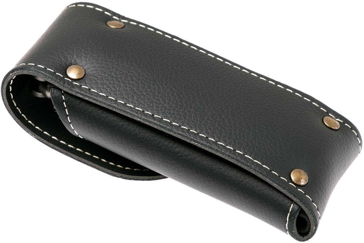 Couteau pliant LionSteel SR11 manche titanium 12cm pic brise-vitre + étui cuir