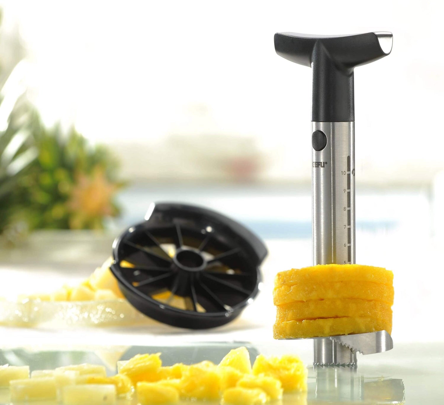 Coupe-ananas + trancheur Gefu Professional
