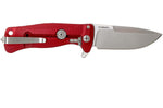 Couteau pliant LionSteel SR22 manche alu 10cm pic brise-vitre - Rouge