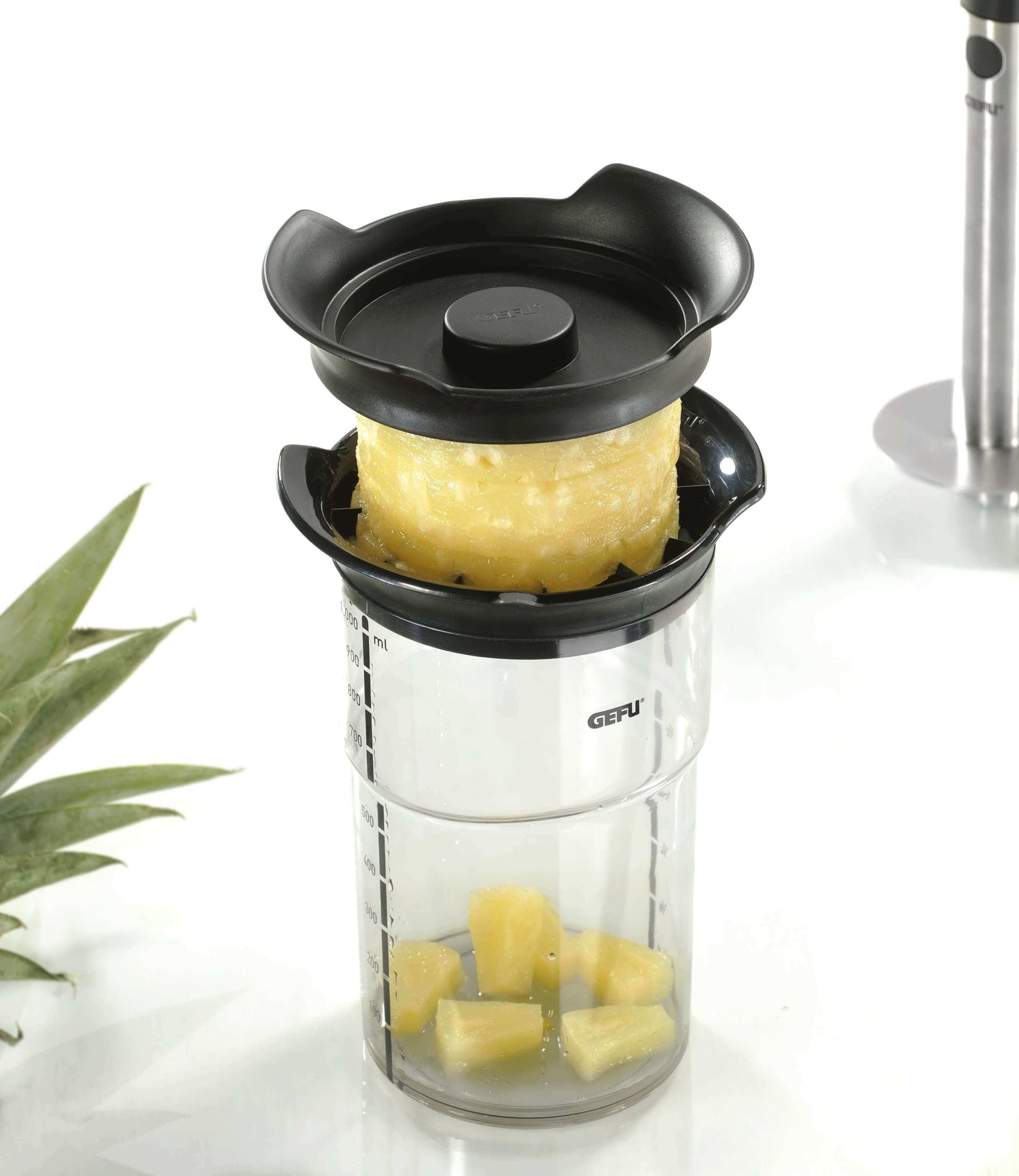 Coupe-ananas + trancheur + gobelet Gefu Professional Plus