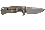 Couteau pliant LionSteel SR22 manche titanium 10cm pic brise-vitre - Bronze