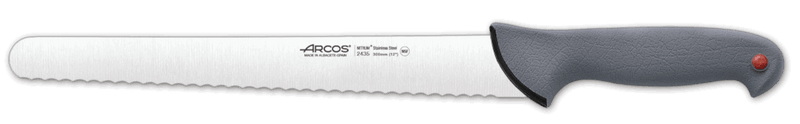 Couteau à génoise professionnel Arcos Colour Prof semi flexible dentelé 30cm