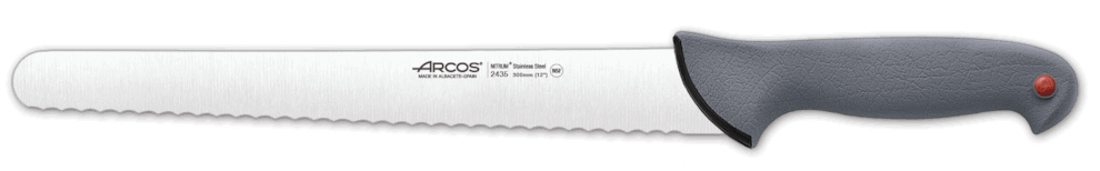 Couteau à génoise professionnel Arcos Colour Prof semi flexible dentelé 30cm