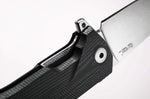 Couteau pliant LionSteel KUR manche G10 ou olivier 12cm - Noir