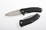 Couteau pliant LionSteel KUR manche G10 ou olivier 12cm - Noir