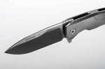 Couteau pliant LionSteel ROK manche monobloc 11cm - Gris