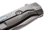 Couteau pliant LionSteel ROK manche monobloc 11cm - Gris