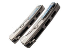 Couteau pliant LionSteel ROK manche monobloc 11cm - Gris