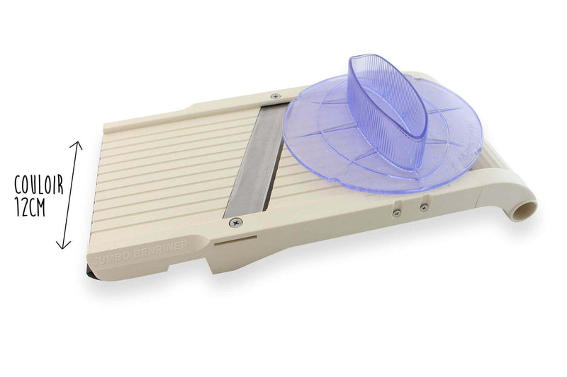 Mandoline japonaise professionnelle Benriner grand modèle + poussoir extra large