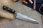 Couteau de chef japonais artisanal Takamura VG10 Tsuchime 18cm