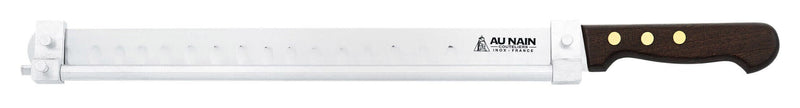 Couteau à saumon / jambon Au Nain 40cm barrette réglable manche bois