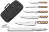 Mallette cuisinier Sabatier Périgord 5 couteaux fabrication française + 1 fusil