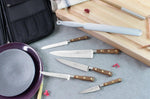 Mallette cuisinier Sabatier Périgord 5 couteaux fabrication française + 1 fusil
