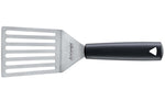 Spatule professionnelle Triangle coudée ajourée flexible en acier inoxydable 28,5cm x 9cm