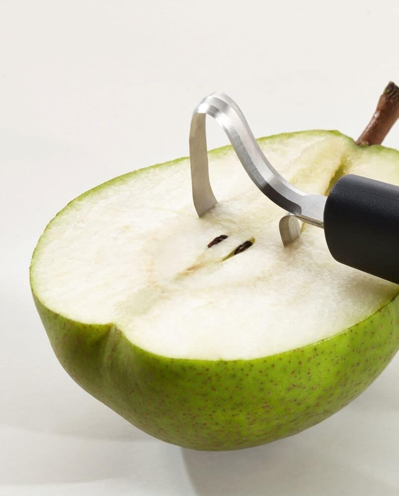 Evideur Triangle pour fruits et légumes manche en green grip