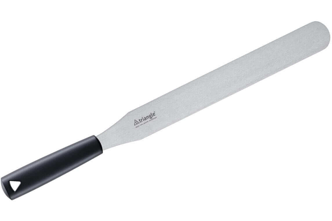 Spatule professionnelle Triangle droite et flexible manche en green grip - 30 cm