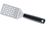 Spatule professionnelle Triangle flexible coudée perforée manche en green grip - 10 cm