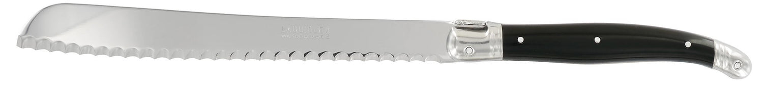 Couteau à pain Laguiole par André Verdier 17cm 100% français - Noir