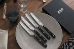 Coffret de table Wusaki 4 couteaux à steak 10.5cm à bout rond