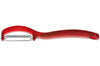Éplucheur Triangle rouge lame dentée inox - Rouge