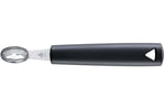 Pomme parisienne Triangle forme ovale en acier inoxydable - Lisse