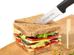 Couteau de cuisine Triangle lame ondulée inox 16cm
