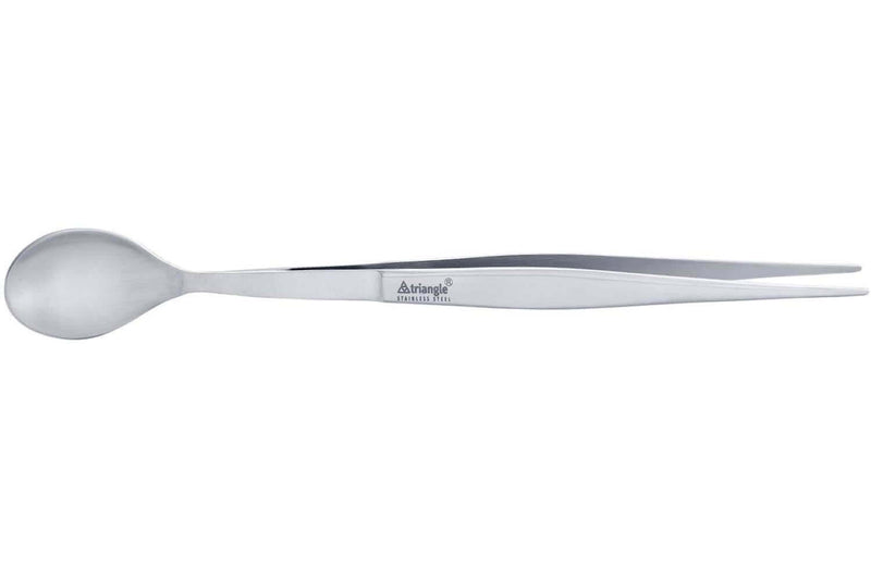 Pince à dresser Triangle inox 17cm cuillère intégrée