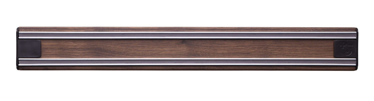 Barre aimantée surpuissante Bisbell Bisichef 35cm en bois - Noyer