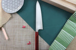 Couteau de chef japonais artisanal Kei Kobayashi SG2 Heptagone 24cm