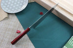 Couteau de chef japonais artisanal Kei Kobayashi SG2 Heptagone 24cm