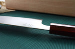 Couteau de chef japonais artisanal Kei Kobayashi SG2 Heptagone 21cm