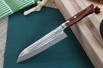 Couteau santoku japonais artisanal Masutani 16.5cm martelé