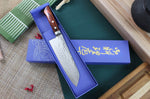 Couteau santoku japonais artisanal Masutani 16.5cm martelé
