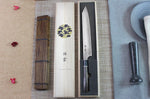 Couteau sujihiki japonais Kanetsugu Zuiun acier SPG2 damas 24cm