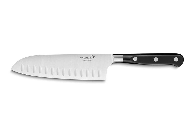 Couteau santoku Idéal Sabatier DEG lame alvéolée 17cm