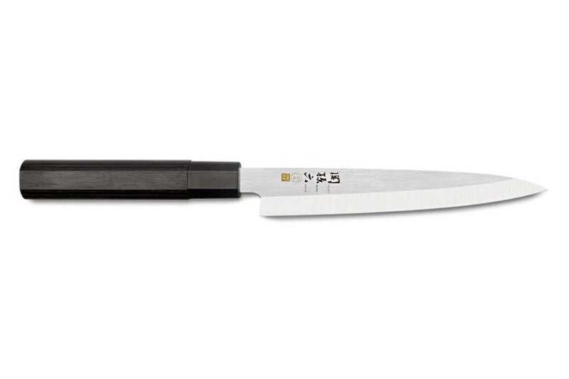Couteau yanagiba japonais Kai Seki Magoroku Kinju acier 1K6 biseauté - 18 cm