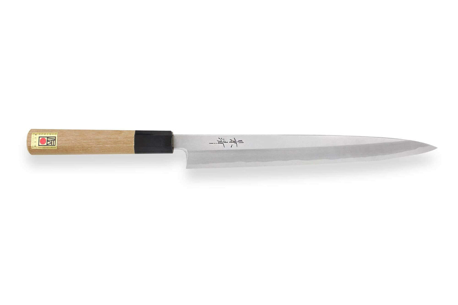 Couteau yanagiba japonais artisanal Kagekiyo Utage White Steel 2 24cm