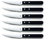 Coffret 6 couteaux à pizza Amefa inox et ABS noir