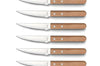 Coffret de 6 couteaux Pizza Bois Amefa inox et pakka
