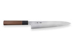 Couteau de chef japonais artisanal Kagekiyo Kurumi Ginsan 24cm