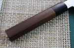 Couteau santoku japonais artisanal Kagekiyo Kurumi Ginsan 18cm
