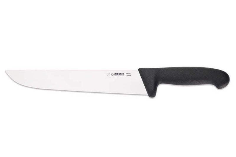 Couteau de boucher pro Giesser lame 24cm 4005 - Noir