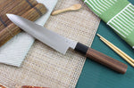 Couteau de chef japonais artisanal Kagekiyo Kurumi Ginsan 21cm