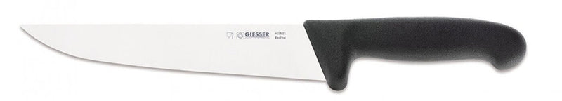Couteau de boucher pro Giesser lame 21cm 4035 - Noir