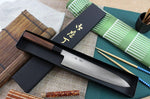 Couteau de chef japonais artisanal Kagekiyo Kurumi Ginsan 24cm