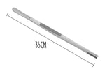 Grande pince à barbecue Triangle inox - 35 cm