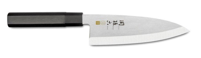 Couteau deba japonais Kai Seki Magoroku Kinju acier 1K6 biseauté - 18 cm