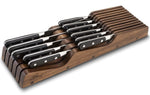 Range couteaux vide Sabatier International acacia foncé
