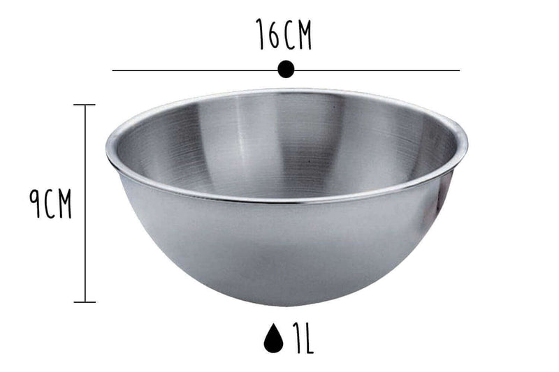 Cul de poule professionnel tout inox - 16cm