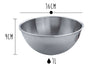 Cul de poule professionnel tout inox - 16cm